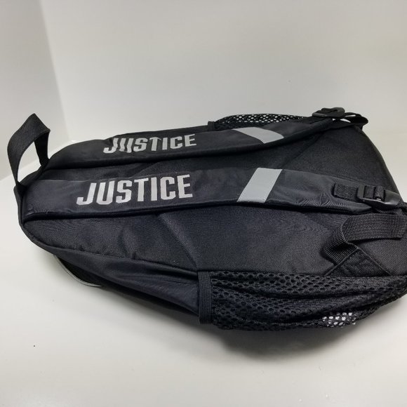 Justice reversible Sequin Backpack and Lunch Tote 2-Piece Black Purple Silver - Picture 11 of 12